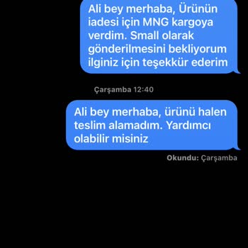 İade Edilen Ürün İçin Yanıtsız Kalan Değişim Talebi