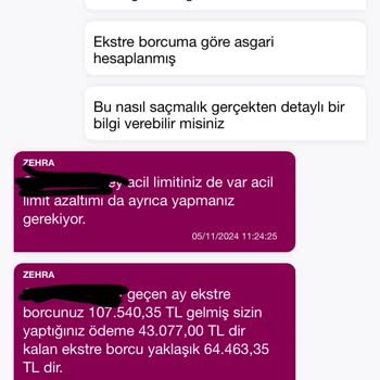 Kredi Kartı Limiti Ve Ekstre Sorunu