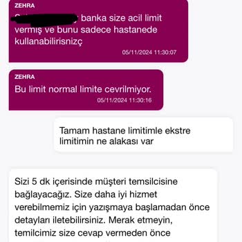 Kredi Kartı Limiti Ve Ekstre Sorunu