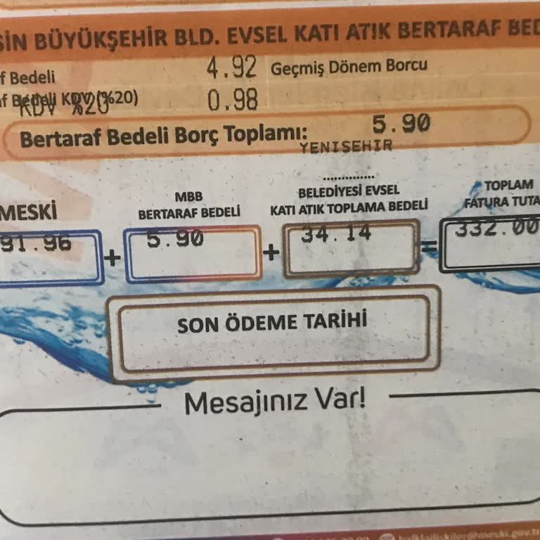 Bulaşık Yıkama İçin Gelen Yüksek Su Faturası