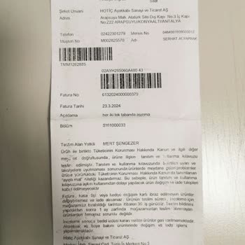 Ayakkabı Değişim Talebinin Reddedilmesi Ve Müşteri Memnuniyetsizliği