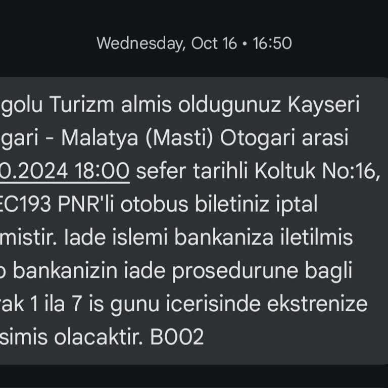 Obilet'te İptal Garantisi Sorunu Ve İade Beklentisi