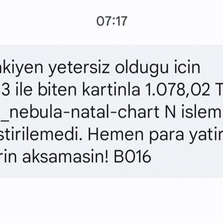 App Nebula Kartımdan Para Çekilmeye Çalışılıyor!
