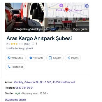 Aras Kargo Anıtpark Şubesi Dağıtım Sorunu Ve İletişimsizlik
