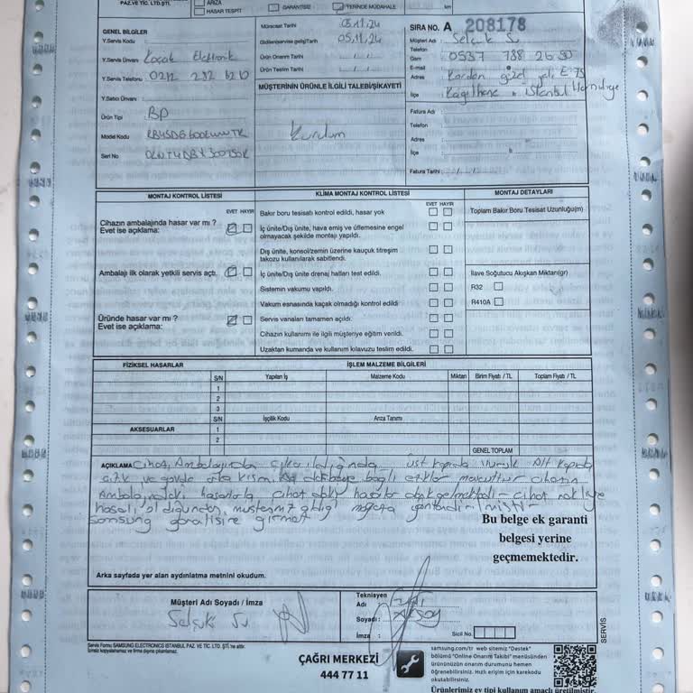 Hasarlı Ürün Teslimatı: Samsung Siparişimde Hayal Kırıklığı