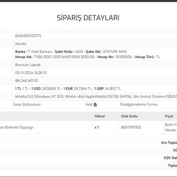 Sipariş İptali Ve Fiyat Artışı Sorunu