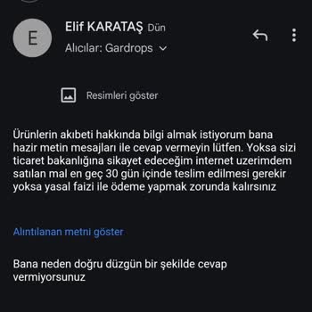 Gardrops'ta Kargo Sorunu Ve İletişim Eksikliği