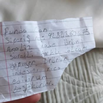 Başkasının İade Ettiği Ürünü Gönderdiler