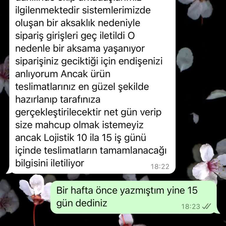 Sipariş Sonrası Uzayan Sessizlik
