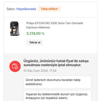 Yanlış Fiyat Mağduriyeti Ve Güven Sorunu