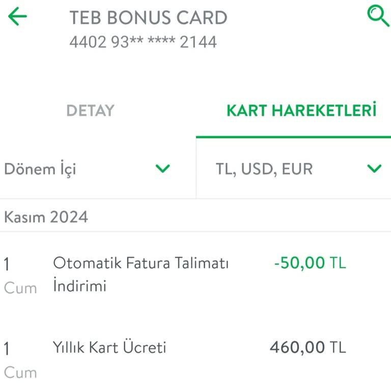 TEB Kredi Kartı Üyelik Ücreti Haksızlığı
