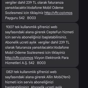 İzinsiz Üyelik Ve Fatura Sorunu