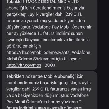 İzinsiz Üyelik Ve Fatura Sorunu