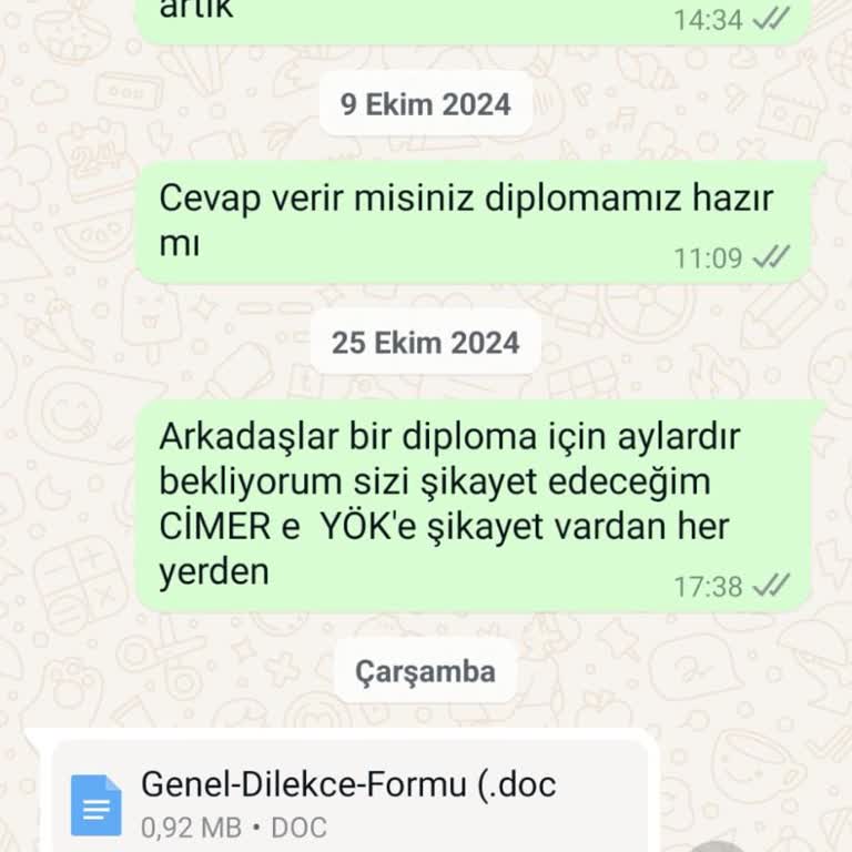 Yüksek Lisans Diploması Bekleyişinde Yaşanan Sorunlar