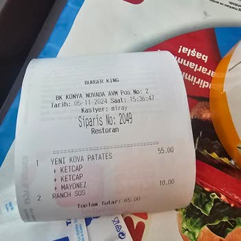 Burger King'de Eksik Kova Patates Şoku