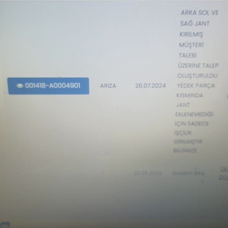 Garanti Sürecinde Parça Temin Edilemiyor