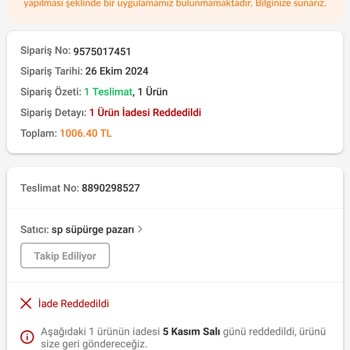 İade Taleplerine Yanıltıcı Yanıt