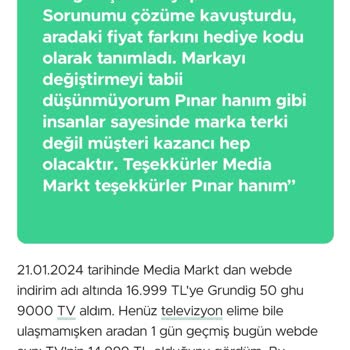 Fiyat Farkı İadesinde Eşitsiz Muamele