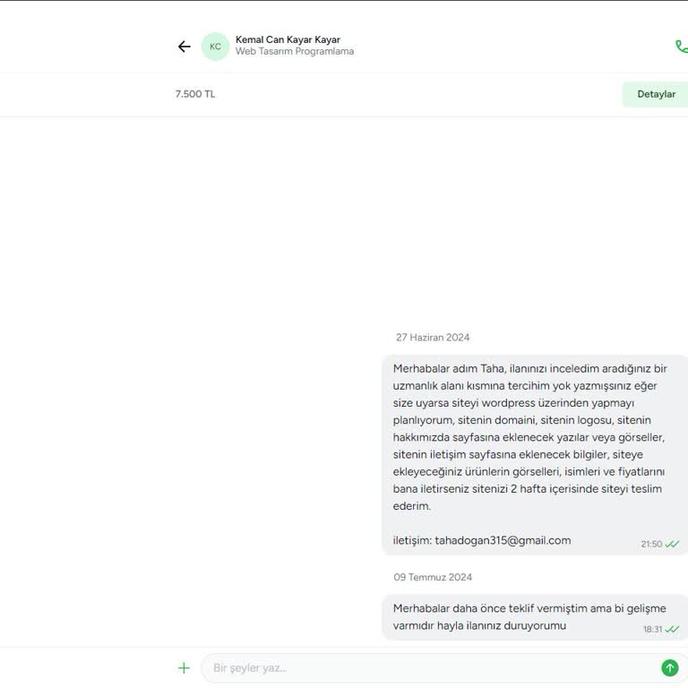 Armut.com Üzerinden Verilen Teklife Yanıt Alamama Sorunu