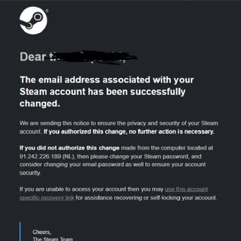 My Steam Account Was Stolen Through Phishing Link, Need Urgent Support to Recover It