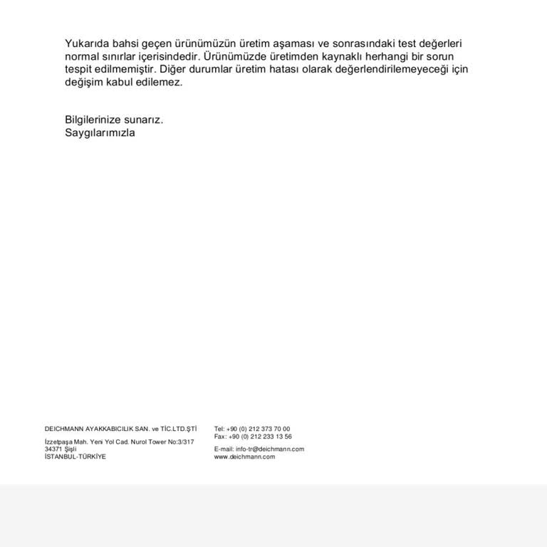 Deichmann'dan Aldığım Ayakkabıda Ses Ve Sökülme Sorunu