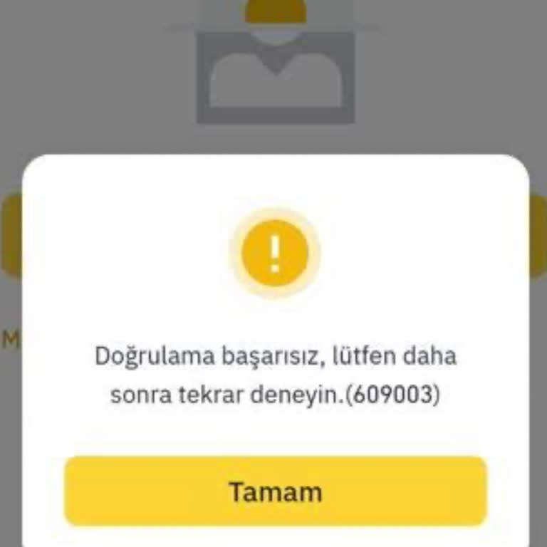 Binance Kimlik Doğrulama Sorunu