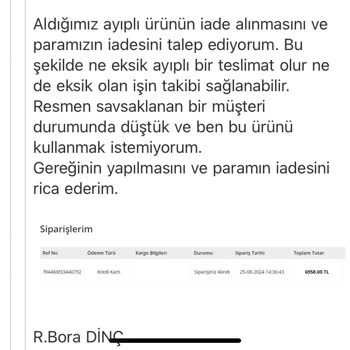 Ayıplı Ürün Teslimatı Ve Değişim Sorunu