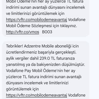 Vodafone Pay İle İzinsiz Çekim Ve Müşteri Hizmetlerine Erişim Sorunu