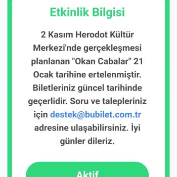 Etkinlik İptali Sonrası İade Sorunu