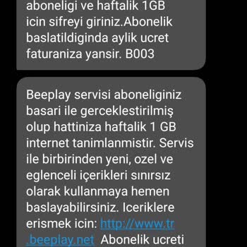 Vodafone'da Bilgim Dışında Yapılan Mobil Ödeme Ve Abonelikler