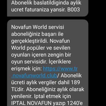 Vodafone'da Bilgim Dışında Yapılan Mobil Ödeme Ve Abonelikler