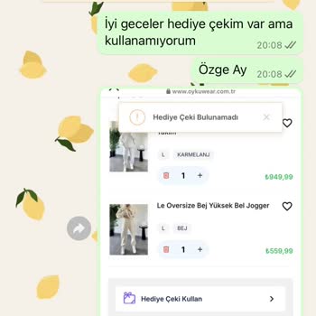 Hediye Çeki Sorunu Ve İlgisiz Müşteri Hizmetleri