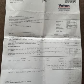 Yanlış Ürün Ve Geri Ödeme Sorunu