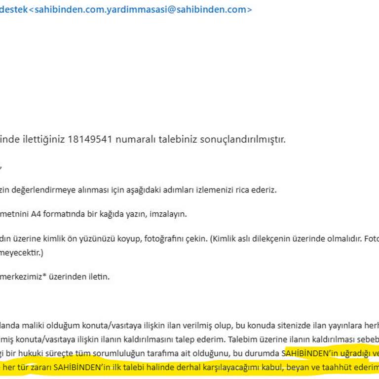 İzinsiz İlan Kullanımı Ve Etik Olmayan Talepler