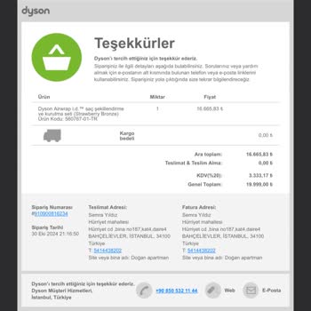 Dyson Airwrap Sipariş Sorunu Ve İade Karmaşası