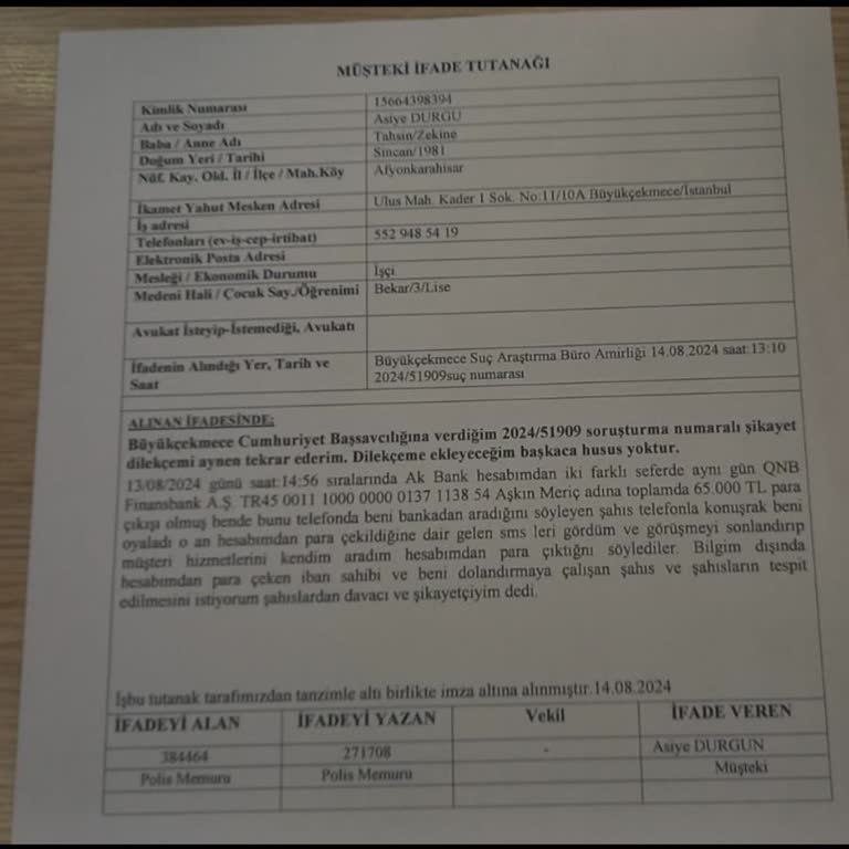 Akbank'ta Şüpheli İşlem Mağduriyeti Ve Yetersiz Destek