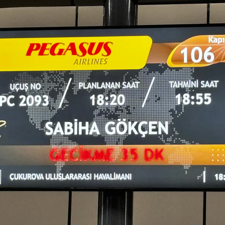 Pegasus Uçuşunda Sürekli Rötar Ve Mağduriyet