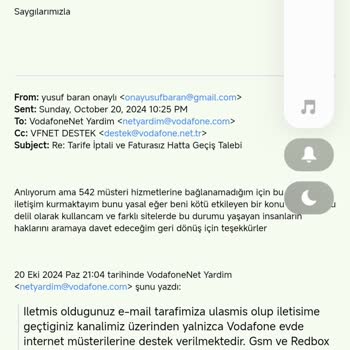 Vodafone'da Faturalandırma Ve Müşteri Hizmetleri Sorunu