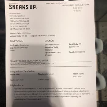 Kısa Sürede Yırtılan Ayakkabı Ve İlgisiz Müşteri Hizmetleri