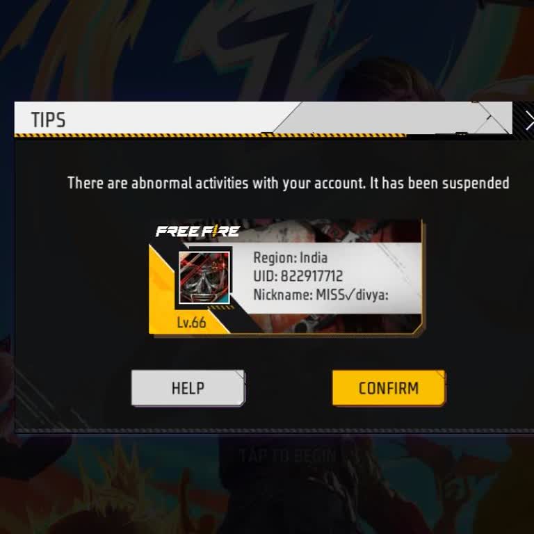 Garena Free Fire Suspended My Account Without Reason on Indian Server