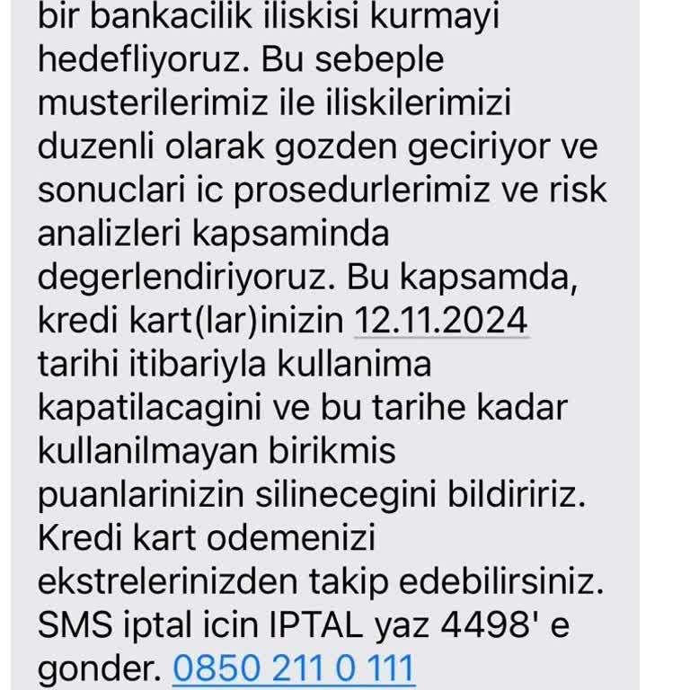 HSBC Kredi Kartı Kapatma Bildirimi Mağduriyeti