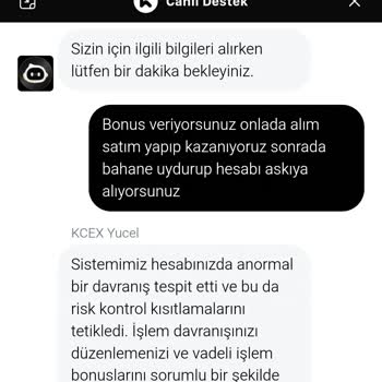 Kcex Kripto Borsasında Haksız Hesap Dondurma Ve Kazanç Engeli