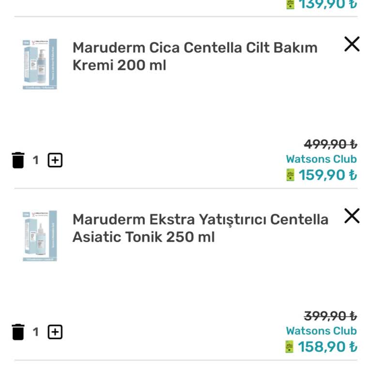 Watsons Uygulaması Sepet Ve Favori Sorunları