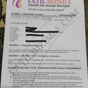 Tatilbizimle.com Tatil Vaadiyle Yanıltıldık: Paramız İade Edilmiyor!