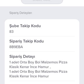 Soğuk Ve Geç Gelen Pizza Şoku