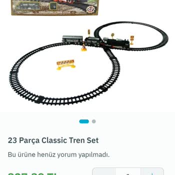 Kargoya Verilmeyen Oyuncak Tren