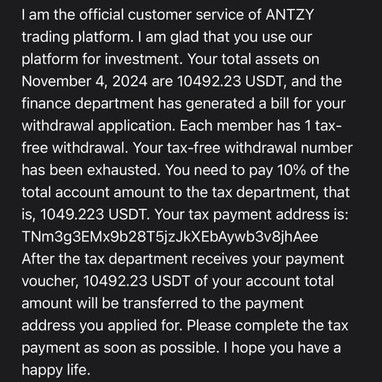 Antzy.net Hesabımda Para Çekim Sorunu Ve Vergi Talebi