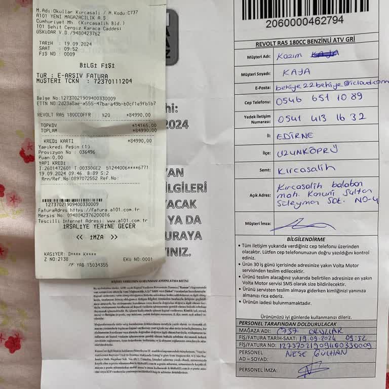 A101'den Sipariş Edilen ATV'nin Teslimat Sorunu