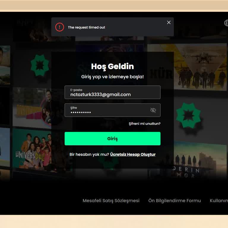 Tabii'de Şampiyonlar Ligi Maçlarını İzleyememe Sorunu