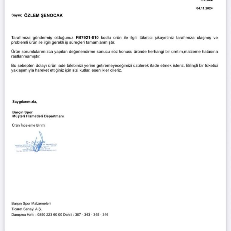 Fermuar Problemi Ve Garanti Sürecindeki Hayal Kırıklığı